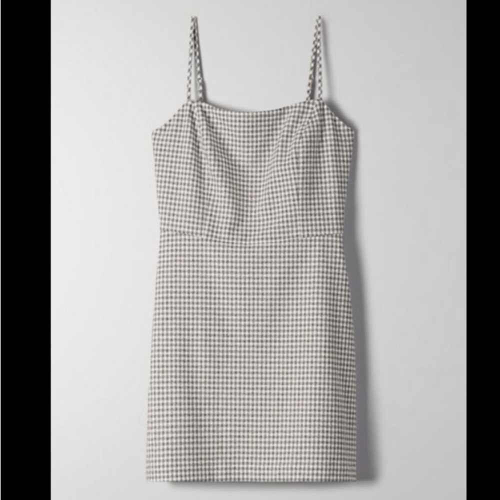 Aritzia Wilfred Isabelle gingham mini dress